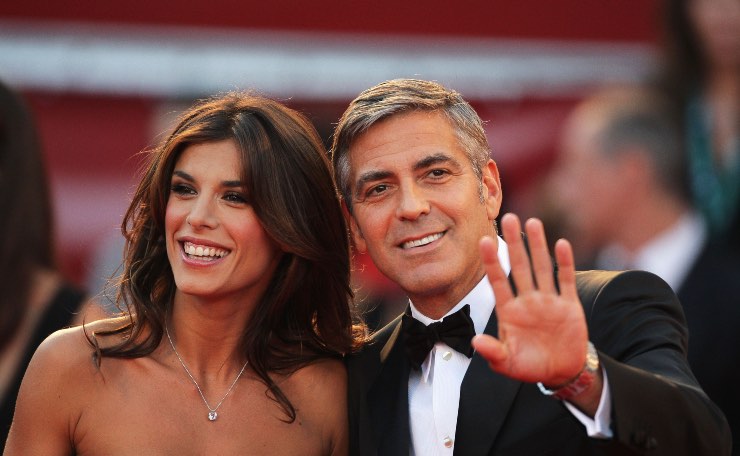 Elisabetta Canalis e George Clooney. 